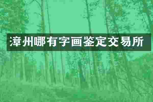 漳州哪有字画鉴定交易所