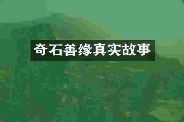 奇石善缘真实故事