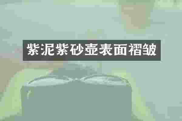紫泥紫砂壶表面褶皱