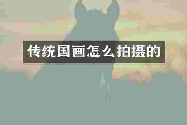 传统国画怎么拍摄的