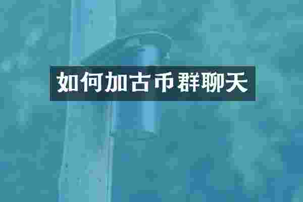 如何加古币群聊天