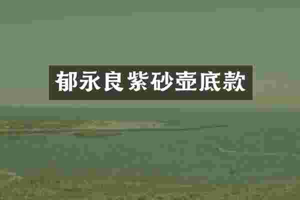 郁永良紫砂壶底款