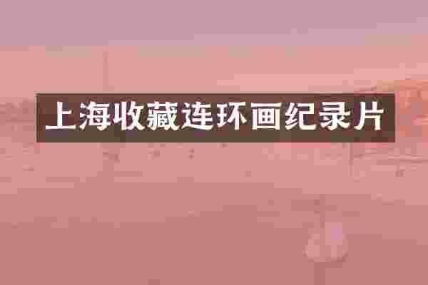 上海收藏连环画纪录片