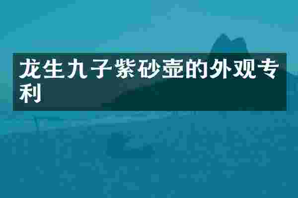 龙生九子紫砂壶的外观专利