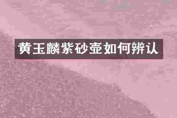 黄玉麟紫砂壶如何辨认