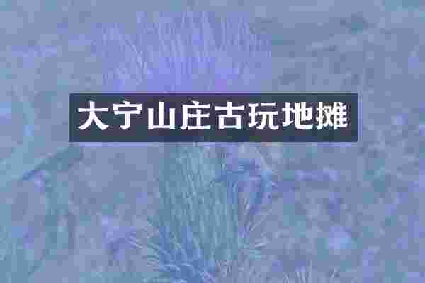 大宁山庄古玩地摊