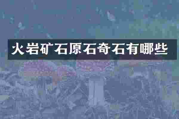 火岩矿石原石奇石有哪些