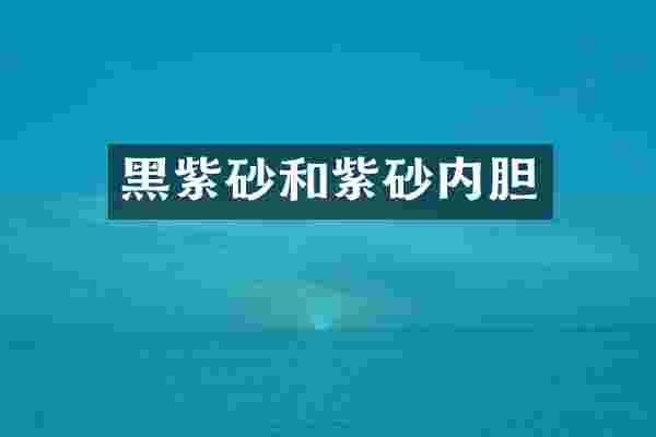 黑紫砂和紫砂内胆