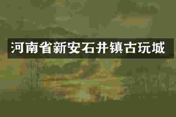 河南省新安石井镇古玩城