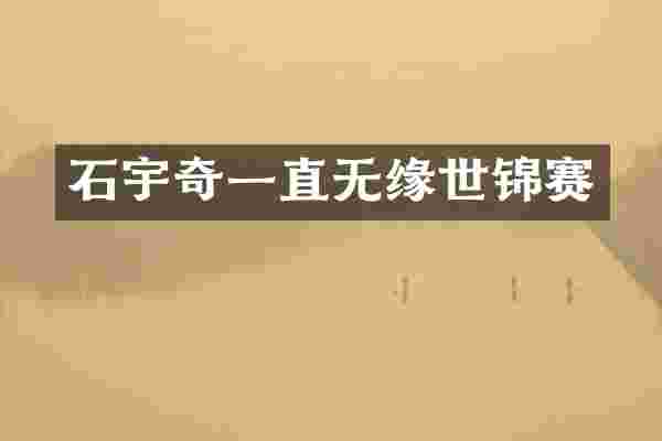 石宇奇一直无缘世锦赛