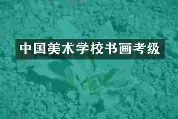 中国美术学校书画考级