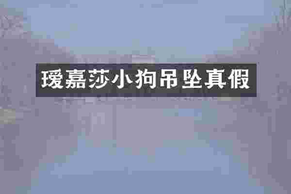 瑷嘉莎小狗吊坠真假