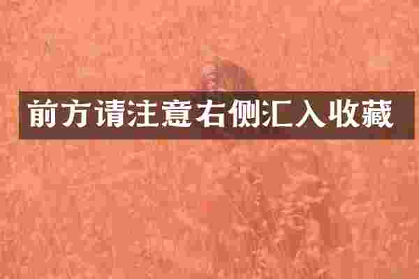 前方请注意右侧汇入收藏
