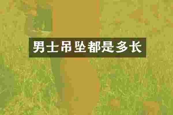 男士吊坠都是多长