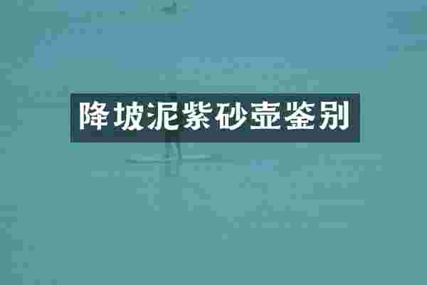 降坡泥紫砂壶鉴别