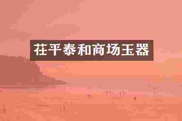 茌平泰和商场玉器