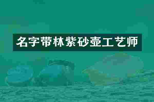 名字带林紫砂壶工艺师