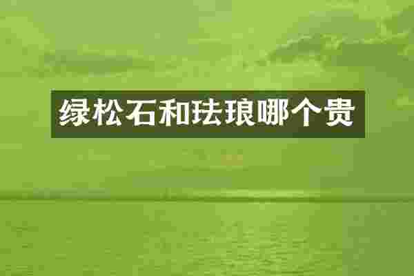 绿松石和珐琅哪个贵