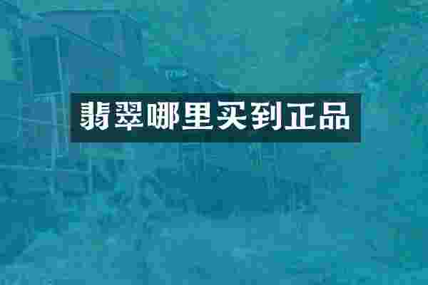 翡翠哪里买到正品