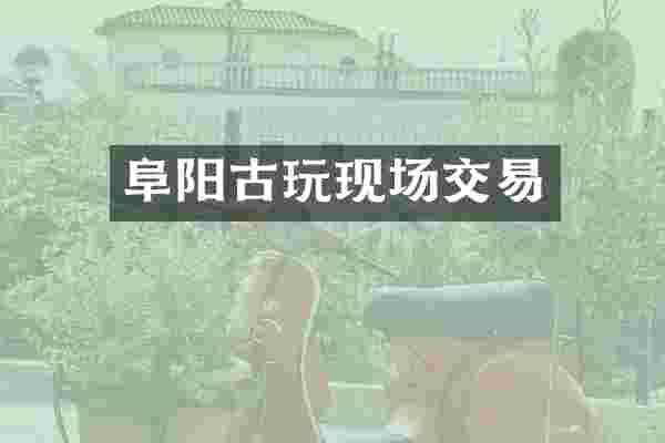 阜阳古玩现场交易