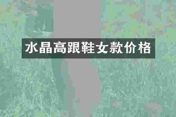 水晶高跟鞋女款价格