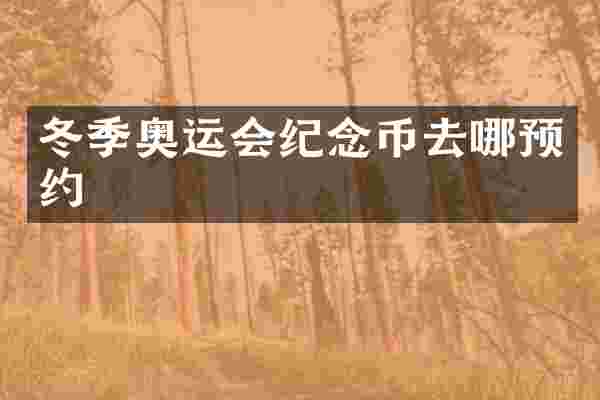 冬季奥运会纪念币去哪预约