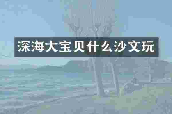 深海大宝贝什么沙文玩