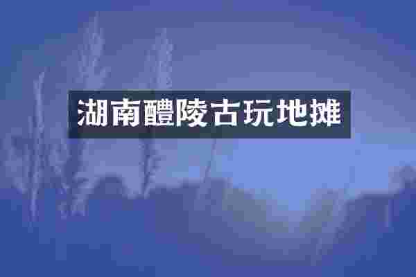 湖南醴陵古玩地摊