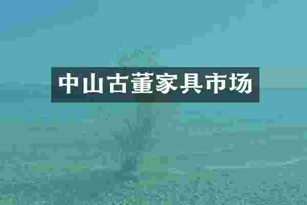 中山古董家具市场