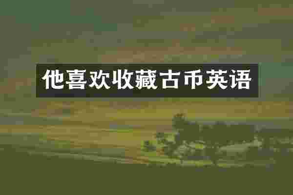 他喜欢收藏古币英语