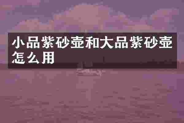 小品紫砂壶和大品紫砂壶怎么用