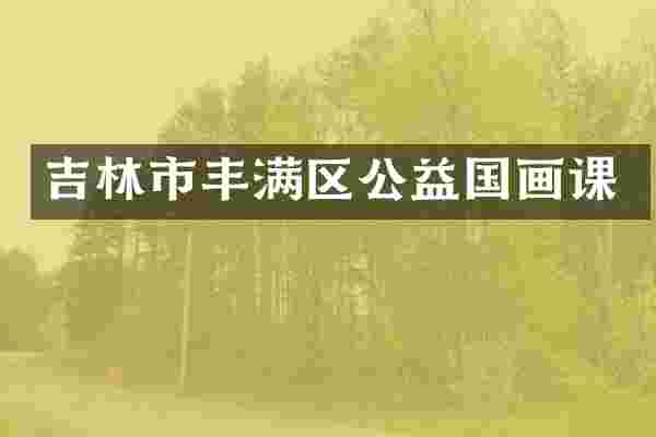 吉林市丰满区公益国画课
