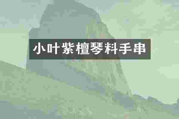 小叶紫檀琴料手串