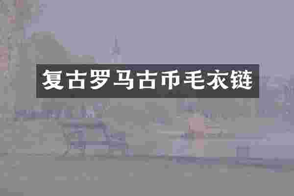 复古罗马古币毛衣链