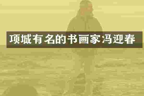 项城有名的书画家冯迎春