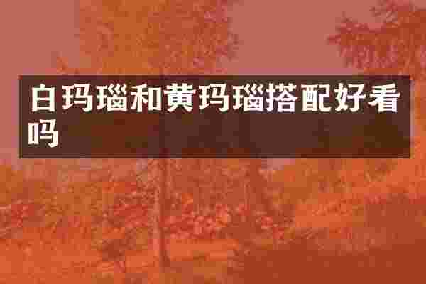 白玛瑙和黄玛瑙搭配好看吗