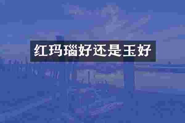 红玛瑙好还是玉好