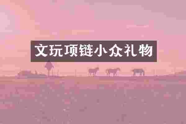 文玩项链小众礼物