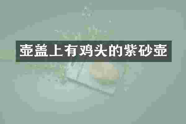 壶盖上有鸡头的紫砂壶