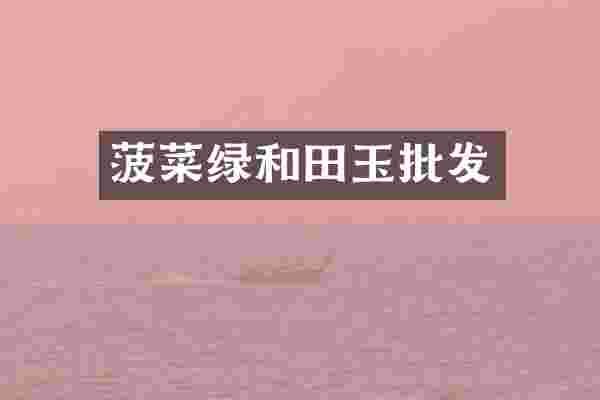 菠菜绿和田玉批发