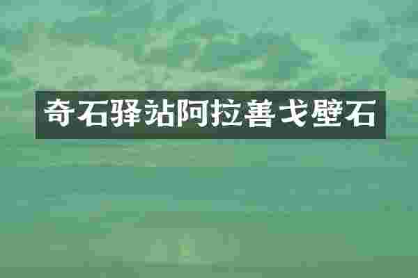 奇石驿站阿拉善戈壁石