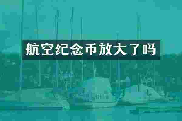 航空纪念币放大了吗