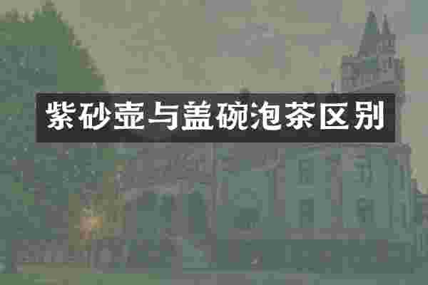 紫砂壶与盖碗泡茶区别