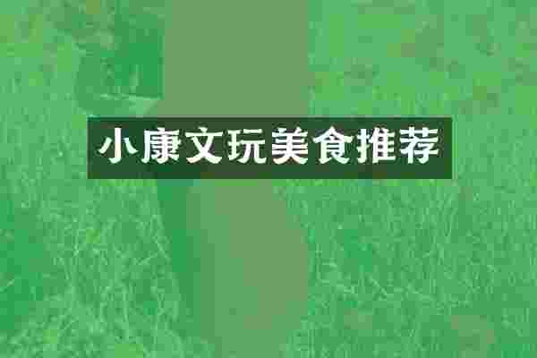 小康文玩美食推荐