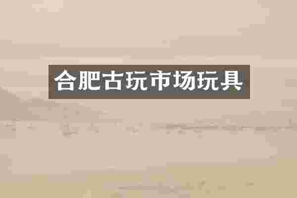合肥古玩市场玩具