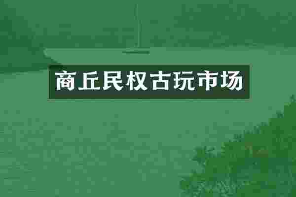 商丘民权古玩市场