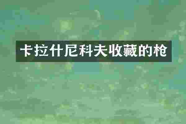卡拉什尼科夫收藏的