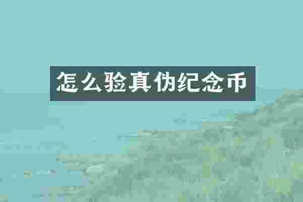 怎么验真伪纪念币