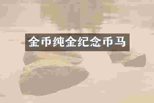 金币纯金纪念币马