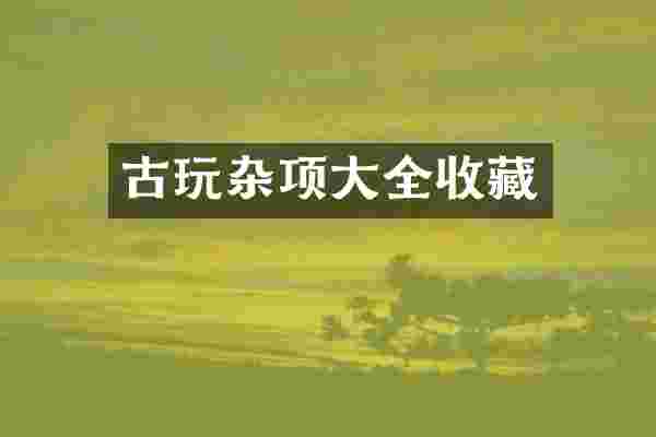 古玩杂项大全收藏